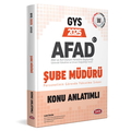  GYS AFAD Şube Müdürü Personeli Konu Anlatımlı Data Yayınları 2025