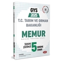  GYS Tarım ve Orman Bakanlığı Memur 5 Deneme Data Yayınları 2025