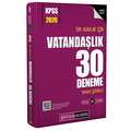  KPSS Tüm Adaylar İçin Vatandaşlık 30 Deneme Tamamı Çözümlü Pegem Akademi Yayınları 2026