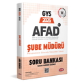  GYS AFAD Şube Müdürü Personeli Soru Bankası Data Yayınları 2025
