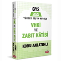  GYS Yüksek Seçim Kurulu VHKİ ve Zabıt Katibi Konu Anlatımlı Data Yayınları 2025