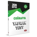 KPSS Coğrafya Yaprak Test Data Yayınları 2024