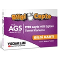  MEB AGS Bilgi Cepte 1739 Sayılı Milli Eğitim Temel Kanunu Bilgi Kartı (Soru-Cevap) Yediiklim Yayınları 2025