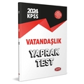 KPSS Vatandaşlık Yaprak Test Data Yayınları 2024