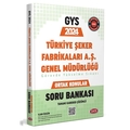  GYS Türkiye Şeker Fabrikaları AŞ Genel Müdürlüğü Ortak Konular Soru Bankası Data Yayınları 2024