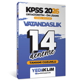  KPSS Ortaöğretim Ön Lisans Genel Kültür Vatandaşlık 14 Deneme Yediiklim Yayınları 2026
