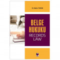 Belge Hukuku (Record Laws) - Metin Turan