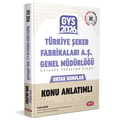  GYS Türkiye Şeker Fabrikaları AŞ Genel Müdürlüğü Ortak Konular Konu Anlatımlı Data Yayınları 2026