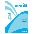  4. Sınıf Türkçe Yaprak Test Tudem Yayınları