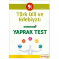  9. Sınıf Türk Dili ve Edebiyatı Çek Kopart Yaprak Test İnovasyon Yayıncılık