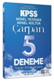  KPSS Genel Yetenek Genel Kültür Çarpan 5 Deneme Çözümlü Yönerge Yayınları 2026