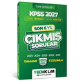  KPSS Genel Yetenek Genel Kültür Son 6 Yıl Çıkmış Sorular Yediiklim Yayınları 2027