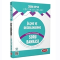  KPSS Eğitim Bilimleri Ölçme ve Değerlendirme Soru Bankası Bankası Data Yayınları 2024