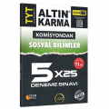 TYT Sosyal Bilimler Komisyondan 5×25 Deneme Sınavı Altın Karma Yayınları