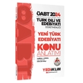 ÖABT Türk Dili ve Edebiyatı Öğretmenliği Yeni Türk Edebiyatı Konu Anlatımı Yediiklim Yayınları 2024