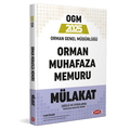  Orman Genel Müdürlüğü Orman Muhafaza Memuru Mülakat Hazırlık Kitabı Data Yayınları 2025
