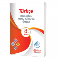 8. Sınıf Türkçe Etkileşimli Konu Anlatım Föyleri 4 Adım Yayınları