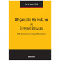 Olağanüstü Hal Hukuku ve Bireysel Başvuru - Selami Turabi