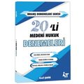  Branş Denemeleri Serisi 20'li Medeni Hukuk Denemeleri 4T Yayınları 2026