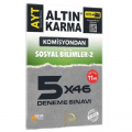 AYT Sosyal Bilimler 2 Komisyondan 5×46 Deneme Sınavı Altın Karma Yayınları