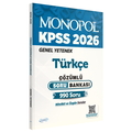  KPSS Türkçe Soru Bankası Tamamı Çözümlü Monopol Yayınları 2026