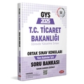  GYS T.C. Ticaret Bakanlığı Tüm Kadrolar İçin Ortak Sınav Konuları Soru Bankası Data Yayınları 2025