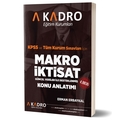  KPSS A Grubu Makro İktisat Konu Anlatımlı A Kadro Yayınları 2023