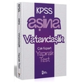  KPSS Aşina Vatandaşlık Çek Kopart Yaprak Test İsem Yayınları 2025