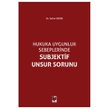 Subjektif Unsur Sorunu - Selim Erdin
