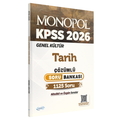 KPSS Tarih Soru Bankası Tamamı Çözümlü Monopol Yayınları 2026