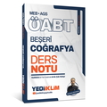  MEB AGS ÖABT Beşeri Coğrafya Ders Notu Yediiklim Yayınları 2026