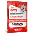  MEB GYS Şube Müdürlüğü Tamamı Çözümlü 5 Deneme Yediiklim Yayınları 2026
