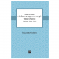  Kitab-ı Maksad-ı Aksa Tercümesi - Ümit Hunutlu