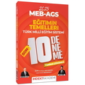  MEB AGS Eğitimin Temelleri ve Türk Milli Eğitim Sistemi Son 10 Deneme Çözümlü İndeks Akademi Yayınları 2025