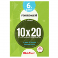 6. Sınıf 10x20 Fen Bilimleri 1. Dönem Kazanım Pekiştirme Denemeleri Seti Tudem Yayınları