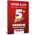  KPSS Genel Yetenek Genel Kültür Süper 5'li Deneme Yediiklim Yayınları 2025