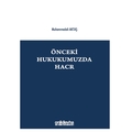 Önceki Hukukumuzda Hacr - Muhammedali Aktaş