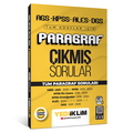  AGS KPSS ALES DGS Tüm Adaylar İçin Paragraf Çıkmış Sorular Yediiklim Yayınları