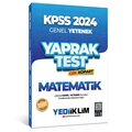 KPSS Genel Yetenek Matematik Çek Kopart Yaprak Test Yediiklim Yayınları 2024