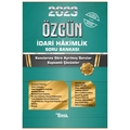 Özgün İdari Hakimlik Soru Bankası Temsil Kitap Yayınları 2023