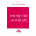  Resmi Belgelerde Sahtecilik Suçu - Devrim Güngör