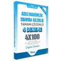 Adli Hakimlik Sınavına Hazırlık Tamamı Çözümlü 4 Deneme Temsil Kitap Yayınları 2023