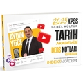  KPSS Tarih Akademisi Video Ders Notları İndeks Akademi Yayınları 2025