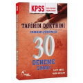 KPSS Tarihin Doktrini Tamamı Çözümlü 30 Deneme Sınavı Doktrin Yayınları