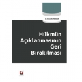  Hükmün Açıklanmasının Geri Bırakılması - Enver Kumbasar