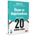  KPSS Eğitim Bilimleri Ölçme ve Değerlendirme 20 Deneme Sınavı Data Yayınları 2024