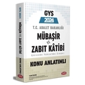  GYS Adalet Bakanlığı Mübaşir ve Zabıt Katibi Konu Anlatımlı Data Yayınları 2024