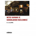  Metus Kavramı ve Kurumlarının İncelenmesi - Ayşe Öncül