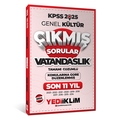  KPSS Genel Kültür Lisans Vatandaşlık Konularına Göre Son 11 Yıl Çıkmış Sorular Yediiklim Yayınları 2025