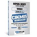  KPSS Genel Kültür Lisans Tarih Konularına Göre Son 11 Yıl Çıkmış Sorular Yediiklim Yayınları 2027